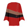 thumbnail image 5 of Vedolay Women Sweater Autumn Loose Fashion Casual Solid Sweater Red,XL, 5 of 5
