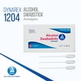 thumbnail image 2 of Dynarex Alcohol Swabsticks, Medical-Grade and Sanitizing, Saturated with 70% Isopropyl Alcohol, 4 Inches, 3 Swabsticks per Packet, Case of 250 Packets, 2 of 7