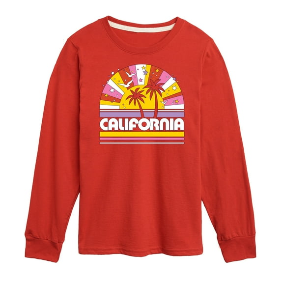 Instant Message - California Sunset - Toddler & Youth Long Sleeve Graphic T-Shirt