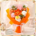 thumbnail image 6 of Armscye Yellow Crochet Flower Bouquet, Handmade Knitted Flowers with Card, Just for You Forever Bouquet, End of Year Graduation Thank You Gift for Teacher, Her, Friend, Farewell Arrangement, 6 of 7