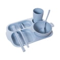 thumbnail image 1 of Juego de vajilla Billuyoard 6 unids/set Azul, 1 of 6