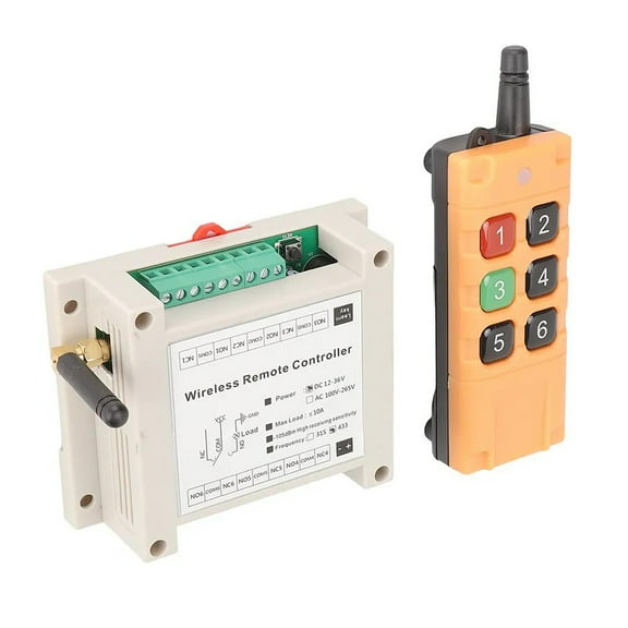 Versatile Wireless Remote Control Switch for Industrial Applications 6CH Intelligent Control for Automation