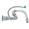 thumbnail image 2 of Sink Drain Basket Kit, Easy To Install Prevent Water Leakage Elastic Corrugated Design 304 Stainless Steel Sink Drain Assembly  For Countertops, 2 of 8