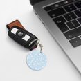 thumbnail image 6 of Naloa Cute Bunny Print Round Keychain Keychain Key Ring, Key Tag, Key Chain Bulk for Gift Accessories (Round), 6 of 7