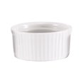 thumbnail image 1 of Browne Porcelain White Smooth Rim and Ribbed Sides Ramekin, 2.5 oz Capacity, 1 of 1