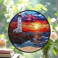 thumbnail image 2 of Lighthouse 19 Stained Glass Suncatcher Ornament, Holiday Tree Ornament, Gift for Mom, Love Day Home Decor, Festival Gift Ornament, Keepsake 2025, 2 of 6