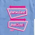 thumbnail image 2 of Barbie The Movie - Barbieland Real World This Way Signs - Men's Short Sleeve Graphic T-Shirt, 2 of 5