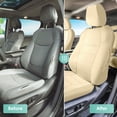 thumbnail image 4 of For 2021-2024 Toyota Sienna FH Group PU Leather Custom Fit Waterproof Car Seat Covers - Solid Beige Front Seats, 4 of 4