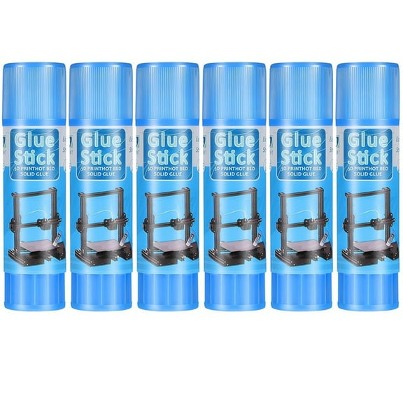 3D Printer Glue Sticks PVP Solid Glue Sticks for 3D Printer Hot Bed Removing Printing Models(6 Pieces)