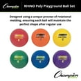 thumbnail image 4 of Champion Sports Rhino Poly Playground Ball Set (Multi, 6-Inch Diameter), 4 of 6