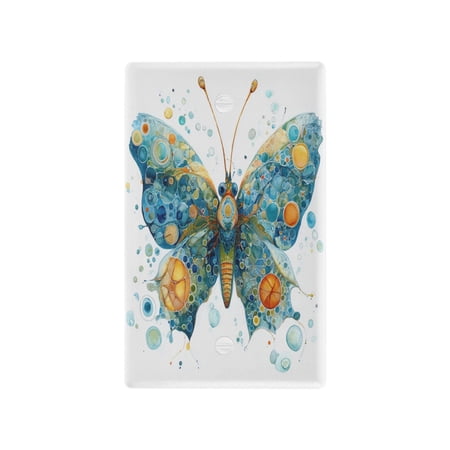 Light Switch Cover Switch Plate Outlet Cover Plug Cover for Electrical Duplex Outlets Intricately Butterfly