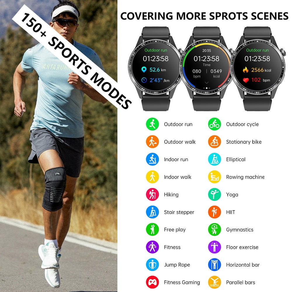 UBABAI F400 Smart Watch Sports Bracelet Bluetooth Call Music Playback Men Women Silicone Strap