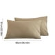 thumbnail image 3 of Juego de Fundas de Almohada de Terciopelo Suave y Transpirable para Personas Calurosas | Caqui | 51 X 90 Cm | 2 Unidades, 3 of 6