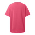 thumbnail image 5 of Lkhaha Womens Fashion Tees Tops Printed Loose Casual Short Sleeve Round Neck oft Breathable Y2K Clothes 2026 Hot Pink M, 5 of 5