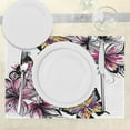 thumbnail image 3 of Ambesonne Floral Place Mats Set of 4, Blooms Botany Colorful, Standard Size, Multicolor, 3 of 6
