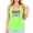 Neon Green Tank Top, variant on Easy Tiger Tank Top for Women and Teens Trendy Everyday Tiger Sleeveless Tee White Tank Top Medium