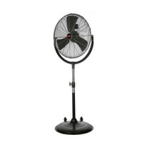 Dayton Pedestal Fan, 3 Speeds, Silver, Tilting Head 61LD79