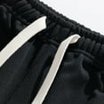 thumbnail image 4 of Mens Baggy Sweatpants Solid Elastic Waist Athletic Pantss With Drawstring Fall Sport Pants With Pocket Black L, 4 of 9