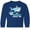 Royal Blue, variant on Inktastic My Grammy Loves Me with Cute Sharks Long Sleeve Youth T-Shirt