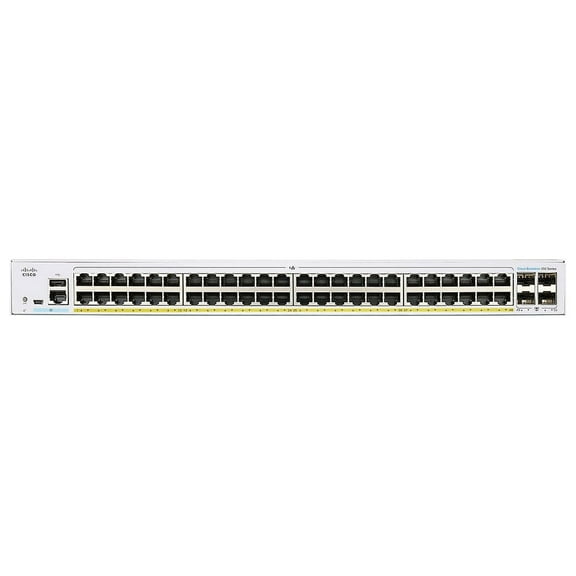 Cisco CBS350-48P-4X-NA network switch Managed L2/L3 Gigabit Ethernet (10/100/1000) Power over Ethernet (PoE) Silver