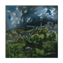 Trademark Fine Art El Greco View Of Toledo Canvas Wall Art - 14x14