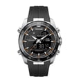 thumbnail image 2 of Men's Analog-Digital 100m Stainless Steel Black Silicone Watch PW6009, 2 of 4