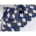 thumbnail image 2 of Geometric Bed Runner Set, Rhombus Forms Diamond Shape Geometric Style Modern Minimal Artwork, Decorative Bedding Scarf & 2 Pillow Shams for Hotels Homes, King, Dark Blue Earth Yellow, by Ambesonne, 2 of 3