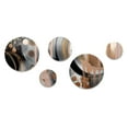 thumbnail image 2 of Designart "Euphoric Marbling in Gold and Pink" Abstract Marble Metal Wall Art Set of 5 Piece, 2 of 5