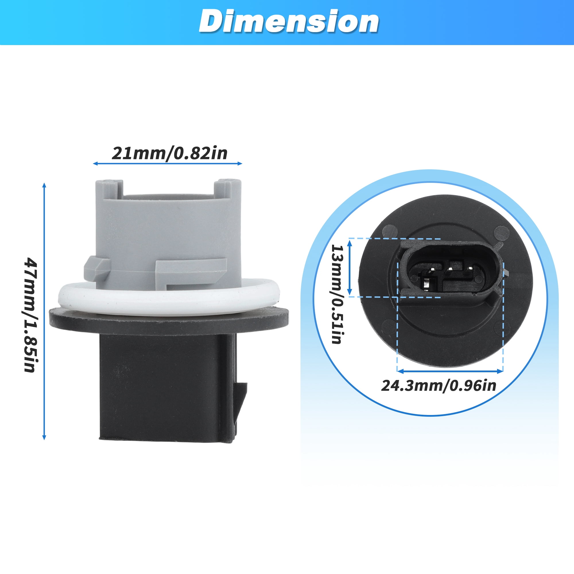 Unique Bargains 2 Pcs Turn Signal Socket Base for Chevrolet Camaro 2010-2015