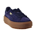 thumbnail image 2 of Puma Suede Platform Trace Bold Women's Sneakers Evening Blue-Scarab 367066-01, 2 of 6