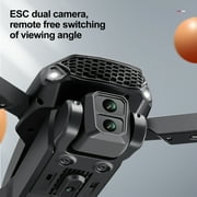 Brushless Motor RC Drones, Remote Control Screen, Optical Flow Positioning, HD Dual Cameras, 6-Ch Gyroscope, Foldable Drone Toy ,Toys Gifts,3 Battery,Black