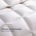 thumbnail image 6 of Goose Feather Down Fiber Comforter Twin Size,100% Organic Cotton Duvet Insert,All-Season Luxury Duvet Insert with Baffle Box Design, 700+Fill Power Hotel Collection Bedding Comforter, 6 of 7