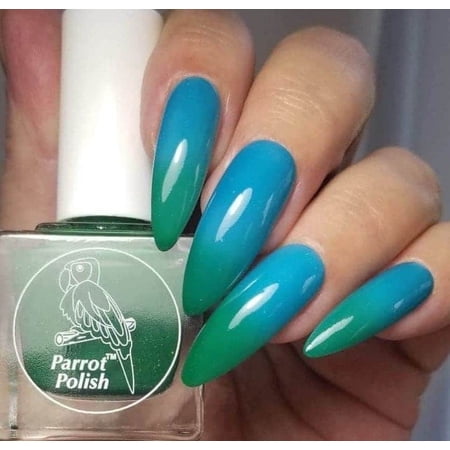 Ocean Currents Thermal Nail Polish - Green/Blue