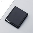 thumbnail image 2 of Mens Slim Small Wallet Minimalist Leather Bifold Front Pocket Thin Mini Credit Card Holder with Money Clip, 2 of 4