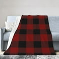 thumbnail image 2 of Red Tartan Throw Blanket,Super Soft Anti-Pilling Flannel Bed Blankets, 40"x30", 2 of 8