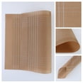 thumbnail image 2 of REGALWOVEN Placemats Set of 8 Placemats for Dining Table Decor Indoor Outdoor Washable Kitchen Table Mat Wipe Clean Coffee 18*12in, 2 of 7