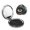 Round Shape, variant on Magic Evil Eyes Psychedelic Portable Double-Sided Face Mirror Square, Magnifying Compact Pocket Mirror with PU Leather Cover