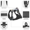thumbnail image 6 of Lsque Flowers and Butterflies Dog Harness, No-Pull Pet Harness with 2 Leash Clips, Adjustable Soft Padded Dog Vest with Easy Control Handle for Large Dogs-Medium, 6 of 9