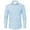 Sky Blue, variant on Mens Fashion Plaid Button Down Shirts Regular-Fit Long-Sleeve Classic Dress Shirts Comfort Casual Shirt