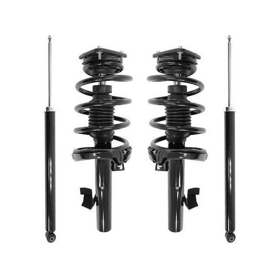 Front and Rear Suspension Strut and Shock Absorber Assembly Kit - Compatible with 2008 - 2013 Volvo C30 2009 2010 2011 2012