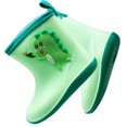 thumbnail image 4 of Xfvqtps Kids Toddler Rain Boots Cute Animal Cartoon Dinosaur Colorful Non Slip Waterproof Lightweight Durable PVC Rain Shoes for Boys and Girls Green, 4 of 7