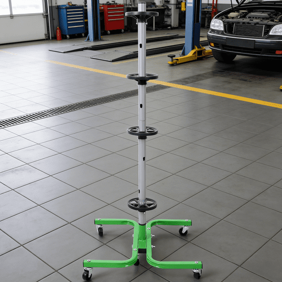 Heavy-Duty Mobile Tire Storage Rack Stand with 6 Lockable 2” Swivel Casters, Holds Up to 275 lbs for Car Truck SUV Spare Tires, Space-Saving Garage Organizer for Workshop Basement, Max 9” Wheel Width