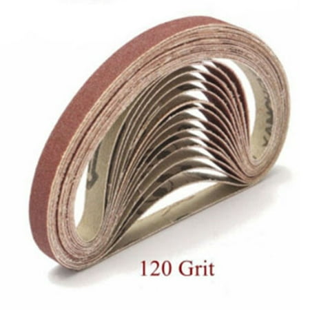 

BUYISI 50pcs 330mm X 10mm Belt Power Finger File Sander Abrasive Sanding Belts 120