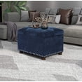 thumbnail image 2 of Joveco Storage Ottoman, 24" Fabric Rectangle Tufted  Foot Rest Stool for Living Room Bedroom, Beige, 2 of 16