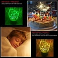 thumbnail image 2 of Anime Character 3D Bulbasaur LED Optical Illusion Bedroom Decoration Table Lamp with Remote 7 Colors Change Dimmable Acrylic Visual Night Light Birthday Christmas Gift for, 2 of 5