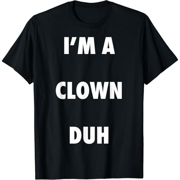 Easy Halloween Clown Costume Shirt for Men Women Kids T-Shirt