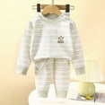 thumbnail image 2 of NOLDARES Fall Winter Toddler Baby Boy Outfit Dinosaur Embroidered Long Sleeve Sweatshirt Pullover Tops and Pants Set Size:120,Green, 2 of 8
