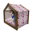thumbnail image 1 of Japanese Pet House, Far Eastern Nature Sakura Tree with Buds and Blossoms Coming of Spring, Outdoor & Indoor Portable Dog Kennel with Pillow and Cover, 5 Sizes, Pink Purple and Ivory, by Ambesonne, 1 of 5