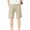 Khaki01, variant on Fjuchai Mens Cotton Shorts Summer Solid Color with Pocket Shorts for Male Five Points Beach Casual Pants Size 28-38