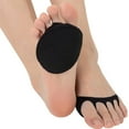 thumbnail image 2 of Women's toeless half sock high heel sandal strap back Black, 2 of 5
